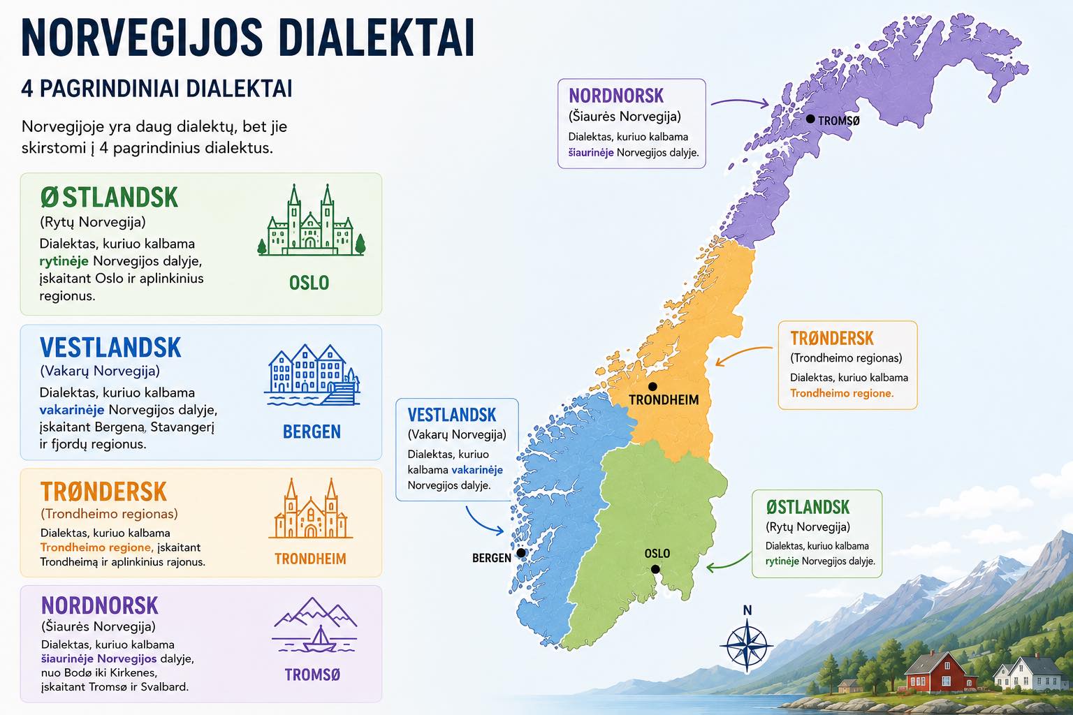 Norvegu kalbos dialektai
